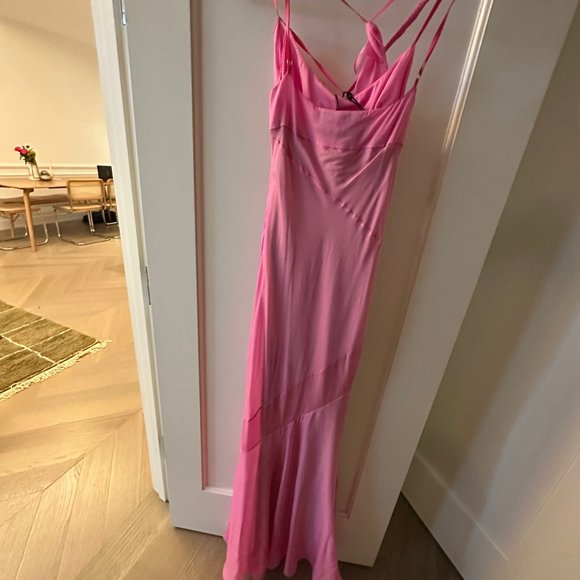 Jacquemus La Robe Draggiu Sheer Silk Chiffon Gown, size 36 still with tags! - Picture 7 of 8